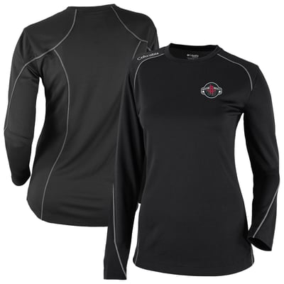  Houston Rockets Columbia Women's Omni-Wick Shotgun Long Sleeve Top - Black
