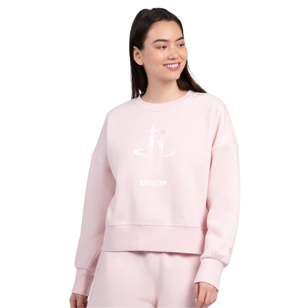  Houston Rockets Starter Women's Pastel Boxy Sweatshirt - Light Pink