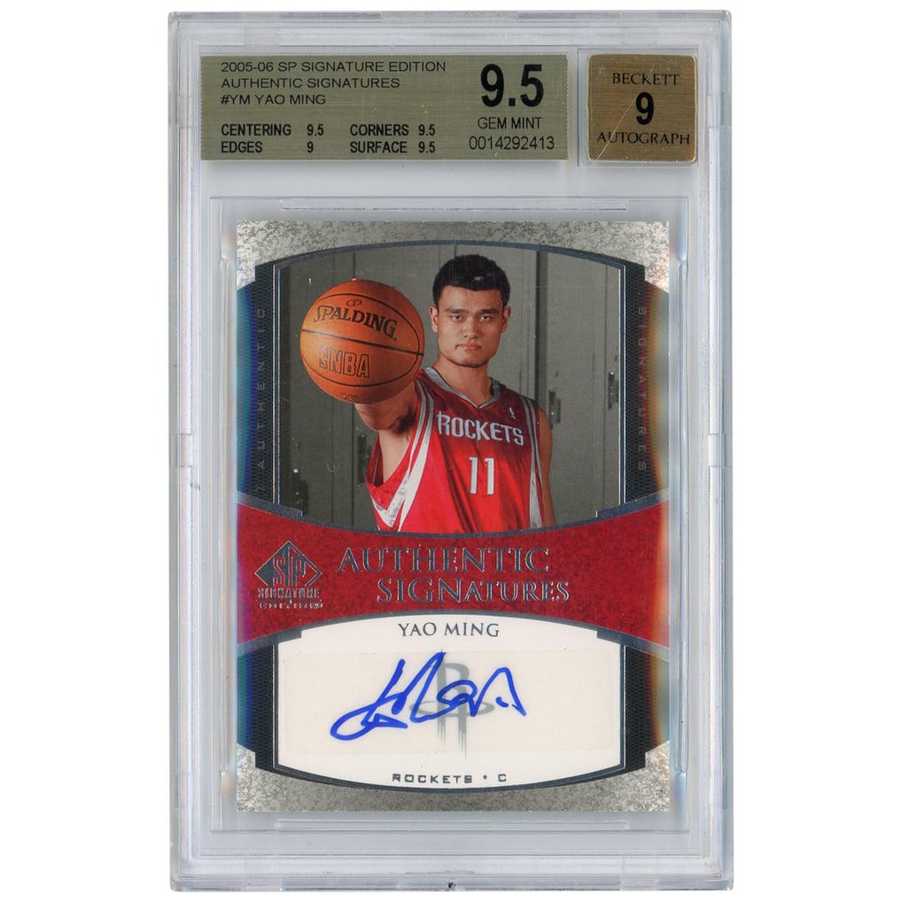 Autographed Houston Rockets Yao Ming 2005-06 Upper Deck SP 