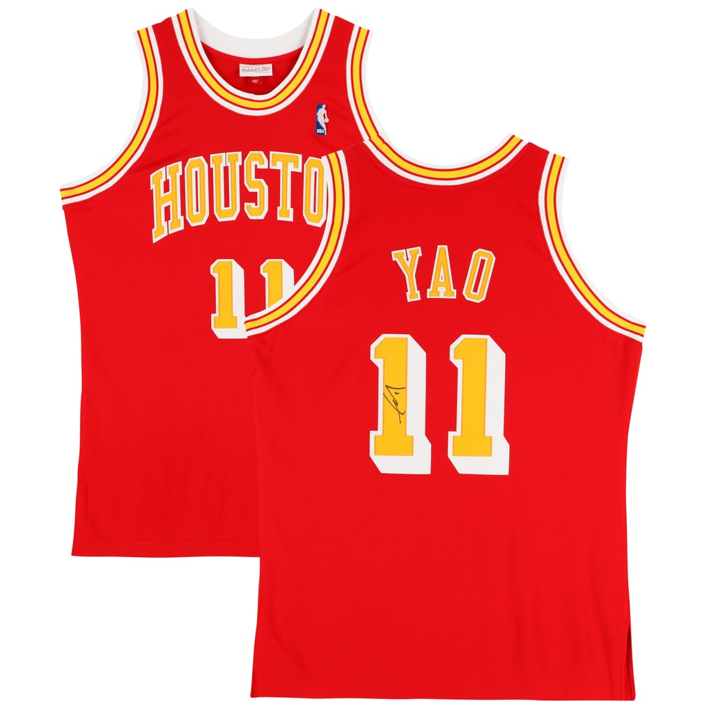 Yao Ming Houston Rockets Autographed Fanatics Authentic Mitchell 