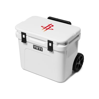 Houston Rockets YETI Roadie 32 Wheeled Cooler - White