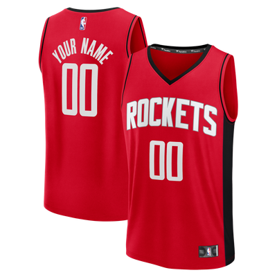 Houston Rockets Fanatics Youth Fast Break Custom Jersey - Icon Edition - Red