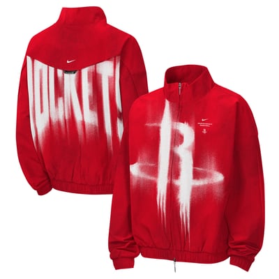  Houston Rockets Nike Youth 2026/27 Standard Issue On-Court Authentic Game Full-Zip Jacket - Red