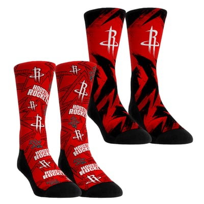  Houston Rockets Rock Em Youth Game Day 2-Pack Crew Socks - Red