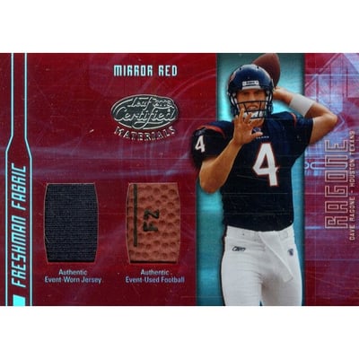 2003 Leaf Certified Materials Mirror Red #155 Dave Ragone FB/JSY