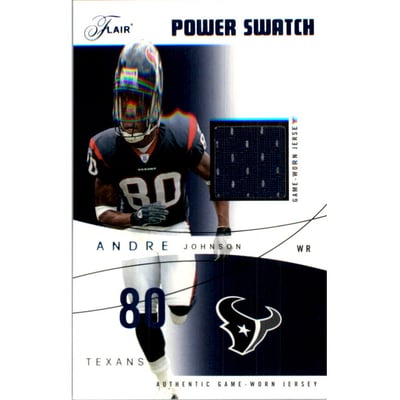 2004 Flair Power Swatch Blue #PSAJ Andre Johnson