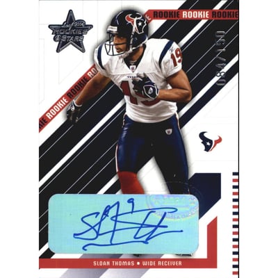 2004 Leaf Rookies and Stars Rookie Autographs #242 Sloan Thomas