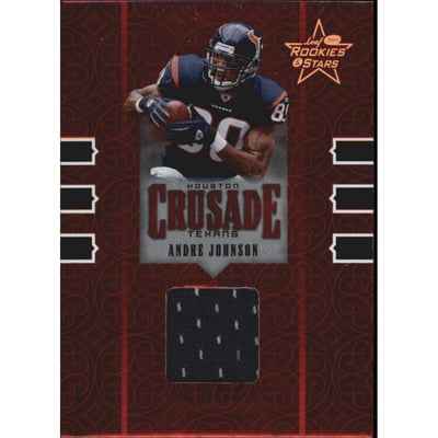 2005 Leaf Rookies and Stars Crusade Materials #C3 Andre Johnson