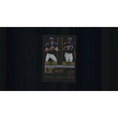 2005 Leaf Rookies and Stars Ticket Masters Gold Championship #TM11 David Carr/Domanick Davis
