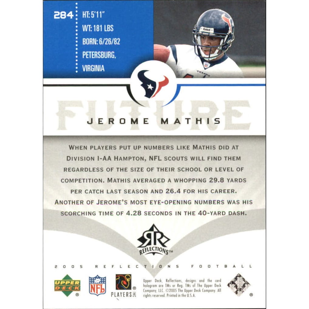 2005 Reflections Blue #284 Jerome Mathis