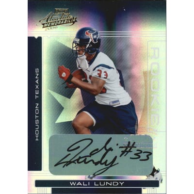 2006 Absolute Memorabilia #229 Wali Lundy AU RC