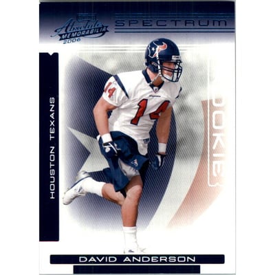 2006 Absolute Memorabilia Spectrum Blue Retail #167 David Anderson