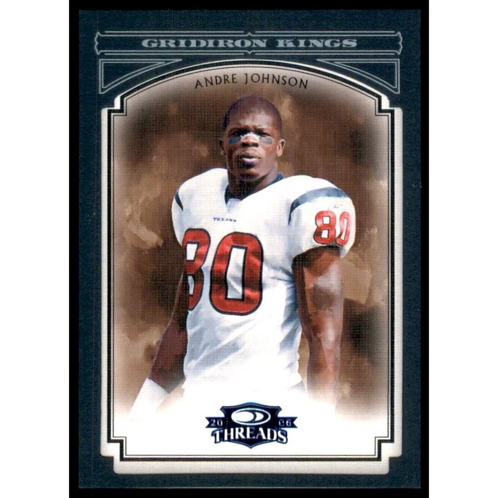 2006 Donruss Threads Pro Gridiron Kings Framed Blue #2 Andre Johnson