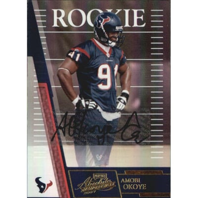 2007 Absolute Memorabilia #204 Amobi Okoye AU RC