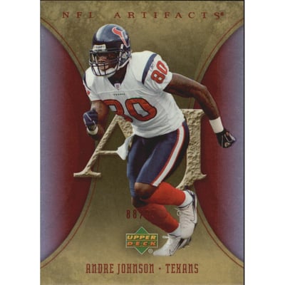 2007 Artifacts Red #43 Andre Johnson