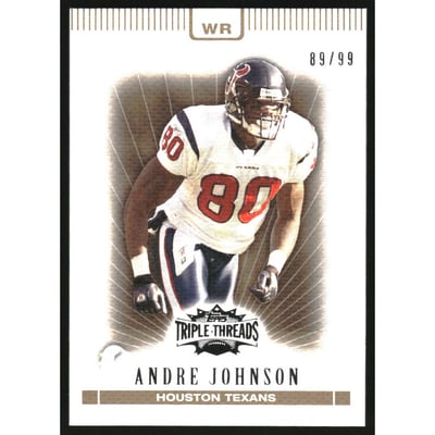 2007 Topps Triple Threads Gold #62 Andre Johnson