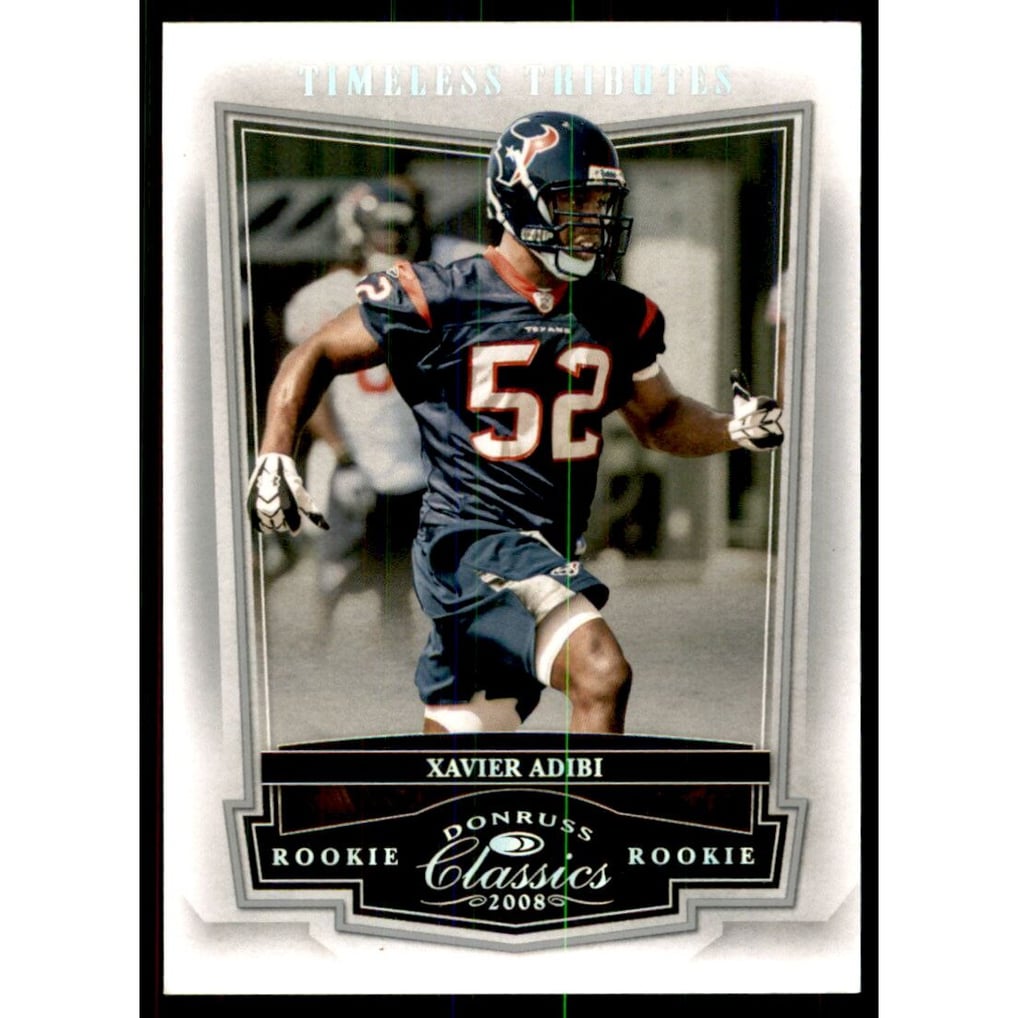 2008 Donruss Classics Timeless Tributes Silver #162 Xavier Adibi