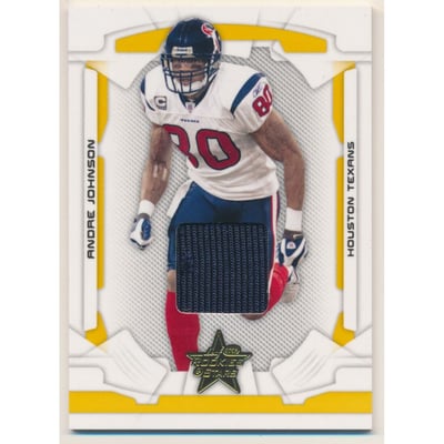 2008 Leaf Rookies and Stars Materials Gold #38 Andre Johnson
