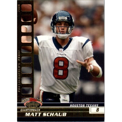 2008 Stadium Club Photographer's Proofs Gold #67 Matt Schaub