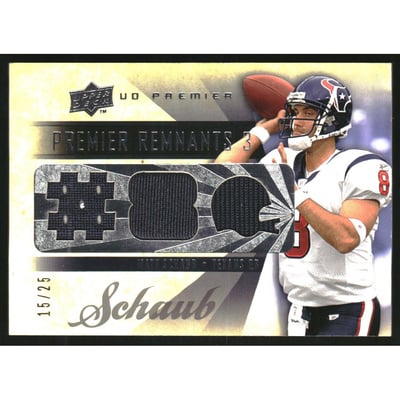 2008 Upper Deck Premier Remnants Triple Jersey Number #PR3MS Matt Schaub