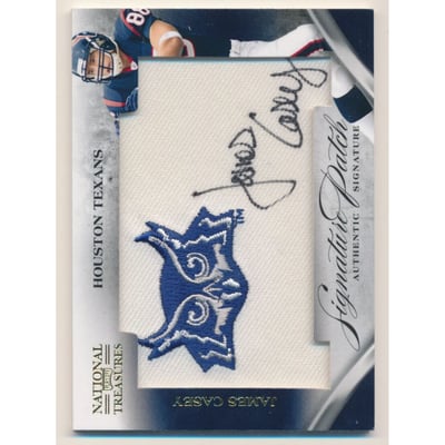 2009 Playoff National Treasures Signature Patches College #14 James Casey/35