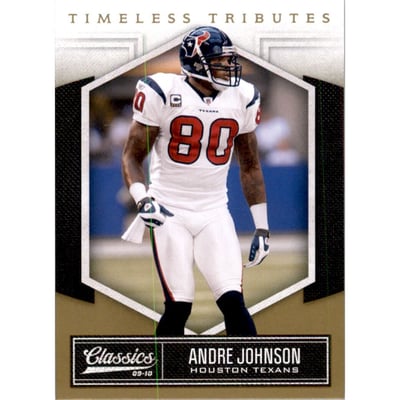 2010 Classics Timeless Tributes Gold #38 Andre Johnson
