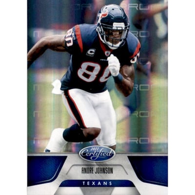 2011 Certified Mirror Blue #58 Andre Johnson