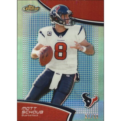 2011 Finest Blue Refractors #11 Matt Schaub