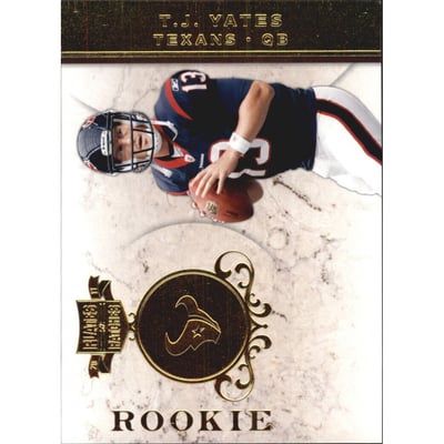 2011 Panini Plates and Patches Gold #176 T.J. Yates
