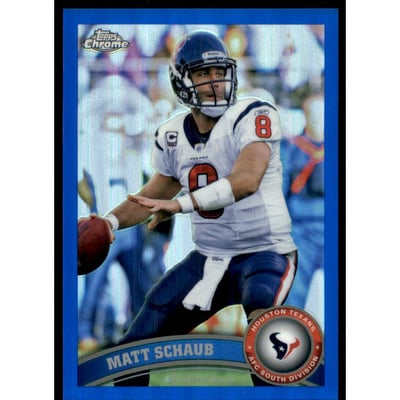 2011 Topps Chrome Blue Refractors #21 Matt Schaub