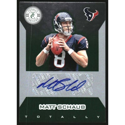 2011 Totally Certified Green Signatures #28 Matt Schaub