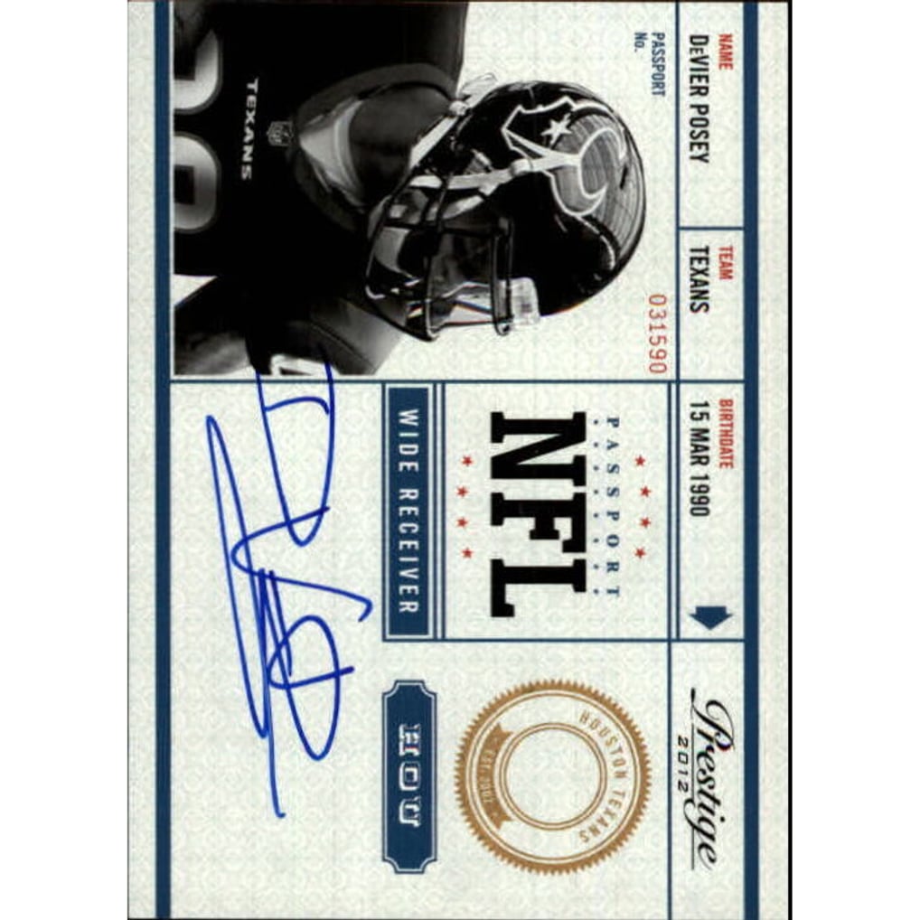 2012 Prestige NFL Passport Autographs #17 DeVier Posey