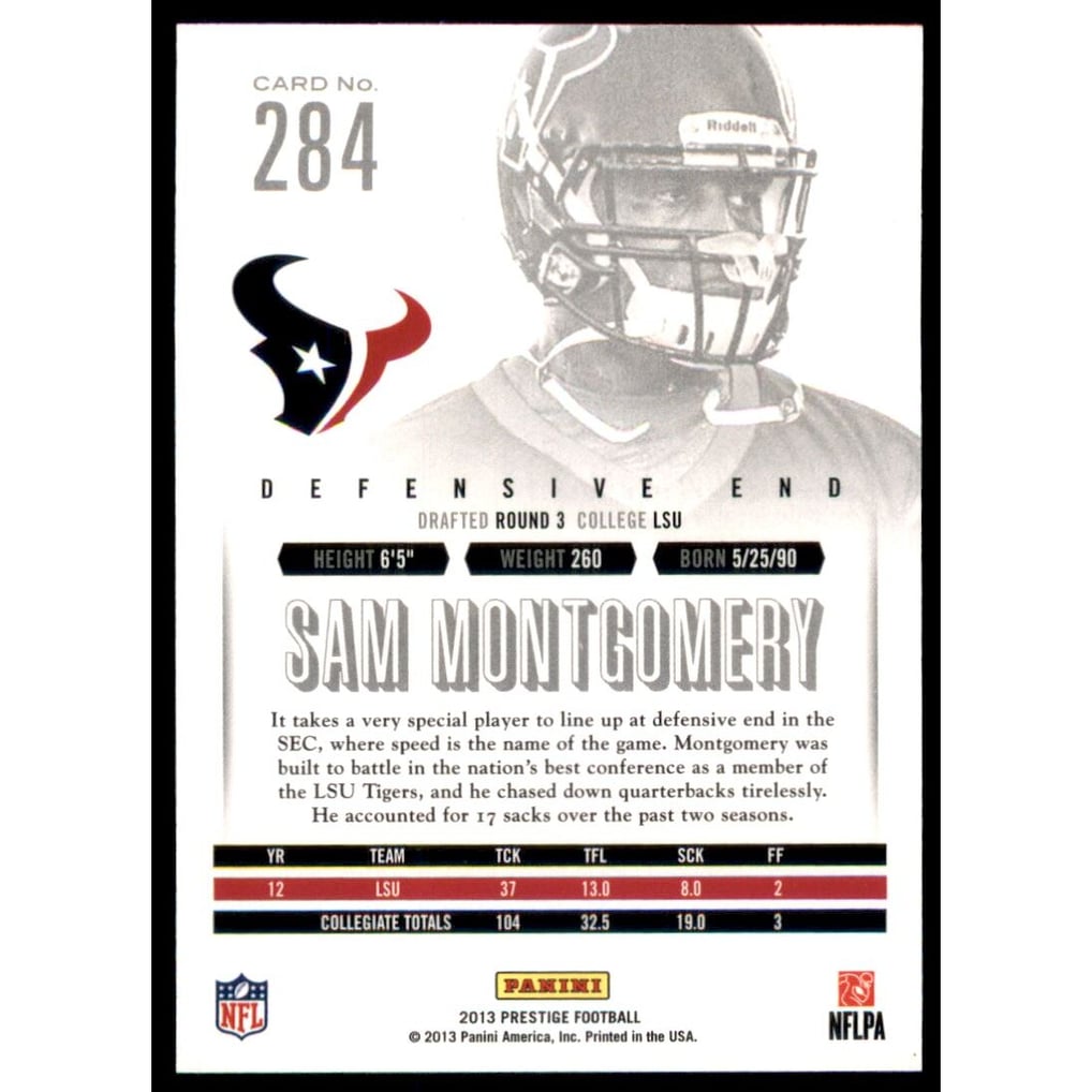 2013 Prestige Extra Points Green #284 Sam Montgomery