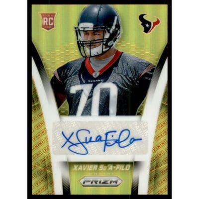 2014 Panini Prizm Rookie Autographs Prizms Panini Logo #ARXS Xavier Su'A-Filo/150
