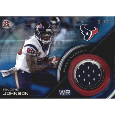 2015 Bowman Relics Blue #BRAJO Andre Johnson