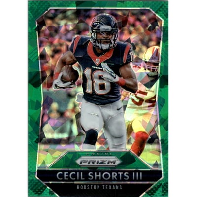 2015 Panini Prizm Prizms Green Cracked Ice #127 Cecil Shorts III