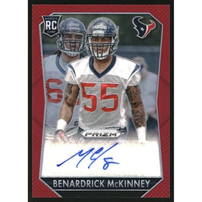 2015 Panini Prizm Rookie Autographs Prizms Red #RSBM Benardrick McKinney/199