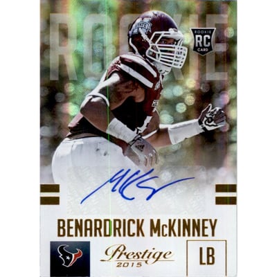 2015 Prestige Rookie Autographs Gold #208 Benardrick McKinney/50