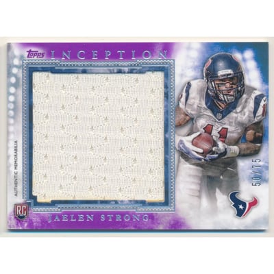 2015 Topps Inception Rookie Relics Jumbo Patch Purple #RJRJS Jaelen Strong