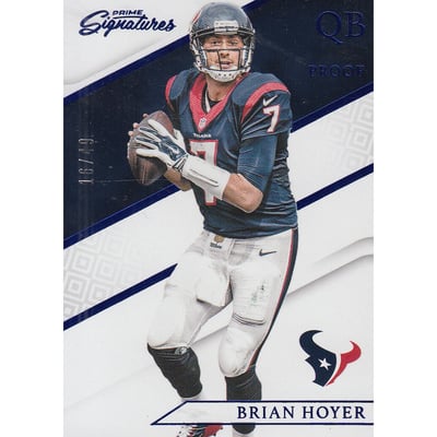 2016 Prime Signatures Prime Proof Blue #70 Brian Hoyer