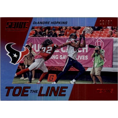 2016 Score Toe the Line Jumbo Red #3 DeAndre Hopkins