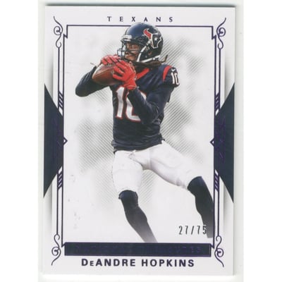 2017 Panini National Treasures Purple #30 DeAndre Hopkins