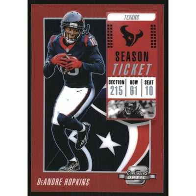 2018 Panini Contenders Optic Red #58 DeAndre Hopkins