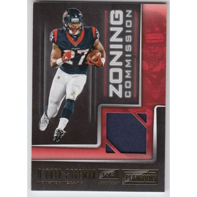 2018 Panini Playbook Zoning Commission Materials #7 D'Onta Foreman