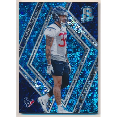 2018 Panini Spectra Neon Blue #111 Tyrann Mathieu