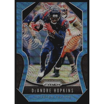 2019 Panini Prizm Prizms Blue Wave #132 DeAndre Hopkins