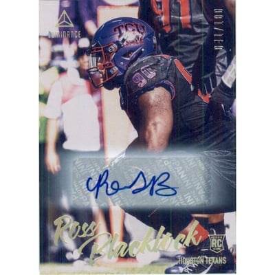 2020 Panini Luminance Rookie Luminance Autographs Gold #116 Ross Blacklock/100