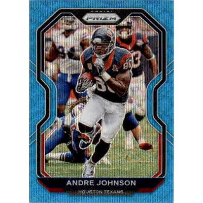 2020 Panini Prizm Prizms Blue Wave #82 Andre Johnson