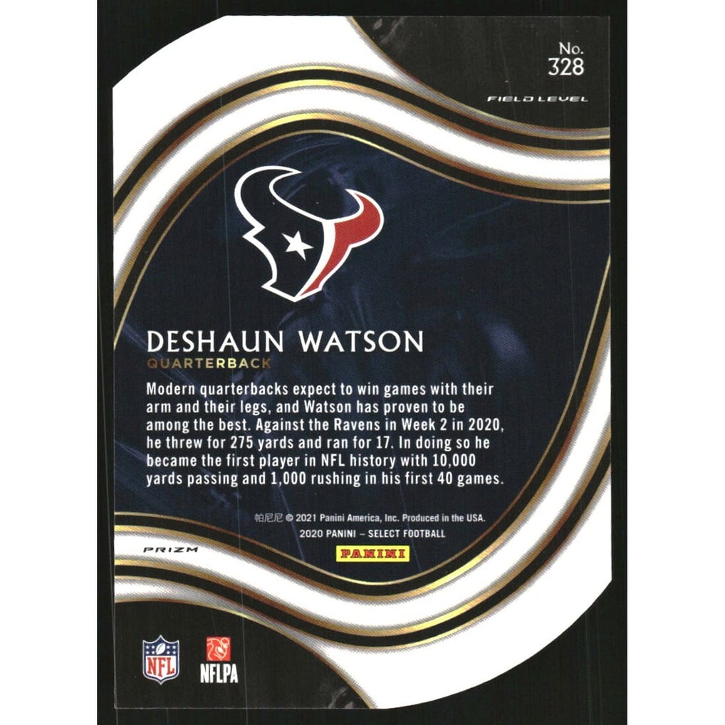 2020 Select Prizm Light Blue Die Cut #328 Deshaun Watson