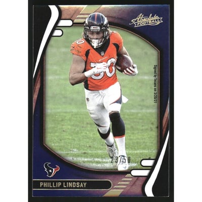 2021 Absolute Spectrum Blue #55 Phillip Lindsay